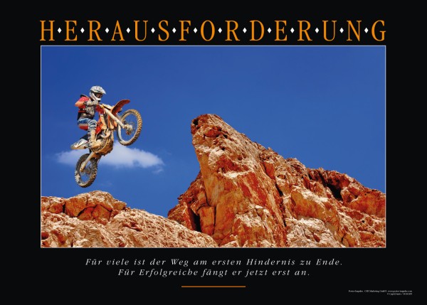 Motivationsbild HERAUSFORDERUNG - Motocross