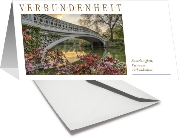 Grußkarte VERBUNDENHEIT - Brücke